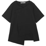 Riolio  XS-4XL Mens T-Shirt Irregular Dark Style Cotton T-Shirt Summer Streetwear Y2k Fashion Campus Trend Top Men'S Clothing New