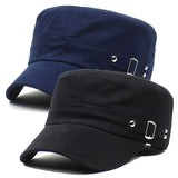 2pcs Unisex Flat-brim Sun Hats Men and Women for Outdoor Sports, Travel, and Casual Wear