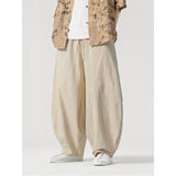 Riolio  New Arrival Men Casual Pants High Street Cross Pants Cotton Chinese Style Streetwear Male Harem Trousers