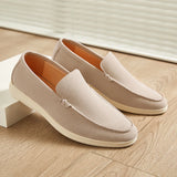 Riolio  Dress Shoes Pointed Suede Leather Shoes Men's Wedding Party Work Comfortable Loafers Lightweight Business Casual Shoes for Men