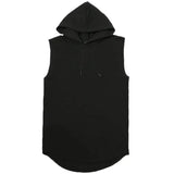 Riolio 2024 Brand New Men's Tank Tops Vest Sleeveless Tees For Male Hooded Man Vests Tops Hip Hop Men Tank Top T shirt