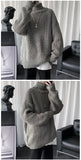 Riolio  Autumn Winter Mens Casual Turtleneck Pullover Men's Long Sleeve Rollneck Sweater Korean Style Fashion Warm Knitted Sweater