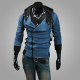 Riolio Casual Man Hoodie Sweatshirt Slim Male Zipper Streetwear Cardigan Hoodies Outerwear Black Sportswear Men Hooded Jacket