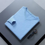 Riolio  Men Cashmere Sweater Autumn Winter Soft Warm Jersey Jumper  Pull Homme Hiver Pullover V-Neck Knitted Sweaters