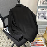Riolio Korean High-end Long-sleeved Shirt Men's Solid Color High-end Droop Top Spring and Autumn Loose Handsome Shirt Chic Streetwear