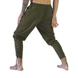 Riolio Japanese street fashion men Pirate Pant Viking Costume for Men Renaissance Medieval Pants Drawstring Shorts Halloween Costume Adult Cosplay