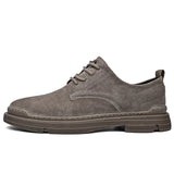 Riolio  Men Shoes Casual Non Slip Wear Resistant Suede Daily Business Shoe Hot Sale Round Toe Low Top British Styl