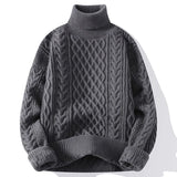 Riolio Men's Sweater Flip Collar One Piece Velvet Sweater Men's Versatile Basic Multi Color Men's Knitted Sweater