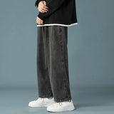 Riolio Men Daily Simple Outside Sports Casual Jeans Male Basic Straight Leg Denim Pants Popular High Quality Wide Leg Denim Trousers