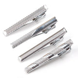 Riolio  Tie Pin for Men Necktie Accessories Silvery Colour Ties Metal Tone Simple Bar Clasp Practical Clasp Tie Clip Collar Clip Male