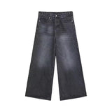 Riolio Summer Men Baggy Jeans Unisex Vintage American Style Straight Wide Leg Denim Pants Fashion Brand Hot Sale Casual Trousers