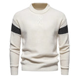 Riolio 5 Styles Autumn and Winter New Men's Sweaters Warm and Skin-friendly Elastic Sweaters Pullover Knit Sweater