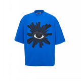 Riolio Oversize Puff Print House Of Errors Eye Logo Tee Men Women T-shirt High Street Vintage Black Short Sleeve Cotton Tops