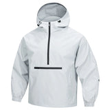 Riolio  Spring Autumn Men's Anorak Jackets Fashion Man Half zip Streetwear Hip Hop Hooded Coats Men Windbreaker Waterproof Zipper Jacket