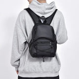 Riolio  Mini Men's Backpack Fashion Small Man Shoulder Schoolbag Travel Backpacks Oxford Cloth Male Rucksack  Outdoor Black Bagpack