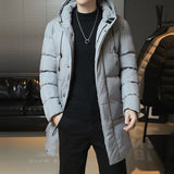 Riolio Slim Fit Jackets Winter Jackets For Men Hooded Casual Long Cotton Jackets Thicker Warm Parkas New Male Outwear Winter Coats
