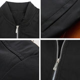 Riolio Men's Bomber Zipper Jacket Male Casual Streetwear Hip Hop Slim Fit Pilot Baseball Coats Men Clothing