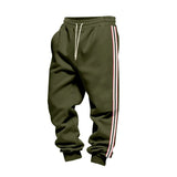 Riolio  Cross-border winter clothing outdoor men's heavy fleece loose casual simple retro training sports jogging sweatpants