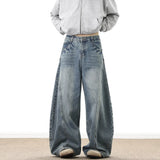 Riolio  Wide Leg Denim Pants Male Loose Cowboy Mopping Trousers baggy Men's Jeans Fashion Handsome Washed Streetwear Casual