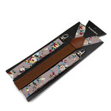 Riolio  Floral Cotton 2 Sizes Suspenders Parent Child Sets Men Women Kids Braces Adjustable Straps Male Pants Shirt Skirt Accessory Gift