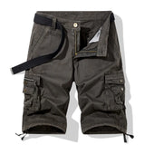 Riolio Shorts Male Slim Workout Shorts Lightweight Outdoor Mens Casual Hiking Cargo Fishing Short Pants Summer Quick Drying Work Shorts