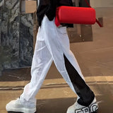 Riolio  Mens Drawstring Pants Mens Thin Casual Pants Niche Personality Streetwear Breathable Versatile Trousers Men'S Clothing Summer