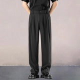 Riolio  Draped and Casual New Loose Iron-free Draped Straight Suit Trousers