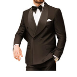 Riolio  Men's Suit Double-breasted Men's Two-piece Set - New Business Casual Suit  Suits for Men Men's Wedding Dress