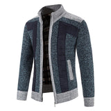Riolio Autumn Spring Sweater Men's Cardigan Zip Up Turtleneck Jacket Y2K Sweatshirt Winter Hombre Cold Coat Knitted Jumper Sweatercoat