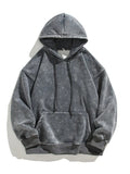 Riolio Spring Autumn Washed Hoodies Men 360G Heavy Cotton High Street Vintage Oversized Sweatshirts Y2k Hoody Harajuku Tops