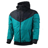 Riolio  Spring Autumn Men's Bomber Jackets Fashion Men Lightweight Sports Zipper Hooded Coats Outdoor Men Windbreaker Running Jackets