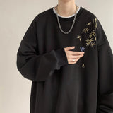Riolio  Men's Streetwear Embroidered Sweatshirt High Quality Hoodie Luxury Brand Unisex Pullover Men Clothing Red/Black/Apricot