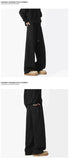 Riolio  Sweatpants Men Straight Casual Pants Loose Fit Elastic Waistband Drawstring Tapered Outdoor Joggers Patchwork Athletic Trousers
