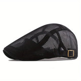 Riolio Outdoor Sun Hats Breathable Mesh Newsboy Cap Beret Men's Casual Hat Berets Spring Summer Autumn Flat Gorras