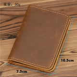 Riolio New Arrival Vintage Men's Genuine Leather Credit Card Holder Small Wallet Money Bag ID Card Case Mini Purse For Male