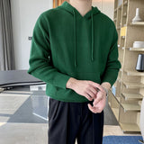 Riolio New Japanese Leisure Men's Hooded Sweater Trendy Harajuku Preppy Style Long Sleeve Hoodies Autumn Casual Vintage Warmth Knitwear