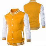 Riolio Fashion Slim Fit Baseball Men's Coat Personalized Casual Sports Male Jacket  New Printed Stand Up Collar Cardigan Outwear