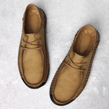 Riolio  Spring Soft Leather Casual Men Leather Shoes Lightweight Leather Casual Shoes Men Loafers Comfy Moccasins All-match Driving Shoe