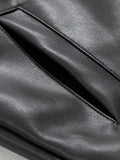 Riolio Spring Autumn Cool Luxury Short Black Soft Light Pu Leather Jacket Men Zipper Casual Mens Jackets and Coats Fashion