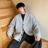 Riolio  Casual Jacket men Unlined Collarless Single Breasted New Autumn Outdoor Comfortable Coat Spring Fall Unlined Coat Unlined Jacket