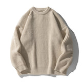 Riolio  Autumn Winter Men's O-Neck Warm Sweater Casual Men Cashmere Cargo Knitted Pullover Men Classic Loose Knitwear Sweaters Clothing