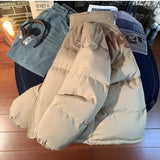 Riolio  Autumn/Winter New Men and Women Trendy Personalized Splicing Thick Jacket Couple Loose Retro Warm Casual Top harajuku y2k