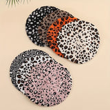 Riolio  Leopard Print Beret Hat, Autumn Winter New Vintage British Japanese Fashion Warm Versatile Painter Cap