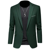 Riolio 2024 Fashion New Men's Casual Business Slim Fit Formal Dress Blazers Jacket Suit Coat