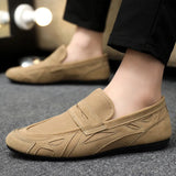 Riolio  Hot selling plus size men's casual single shoes breathable one foot lazy shoes soft soled driving shoes
