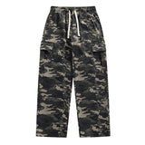 Riolio Cargo Pants Men Multiple Pockets Camouflage Parachute Pants Y2k Baggy Pants Outdoor Hiking Workout Streetwear Trousers