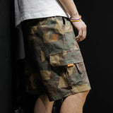 Riolio  Camouflage Work Shorts Men Casual Men's Five-point Mid-pants