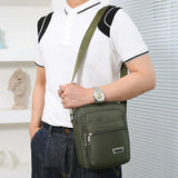 Riolio Men Nylon Shoulder Bag Messenger Bag Casual Waterproof Nylon Zipper Pocket Handbag Fashion Tote Travel Male Crossbody Bags