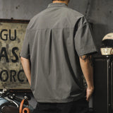 Riolio  Summer Ice Silk  irt Men's Casual Loose Thin f Sve Qui Dry ort Sve T-irt American Sle Youth Faion