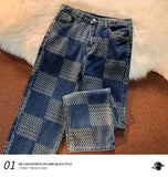 Riolio Spring Autumn Vintage Loose Casual Fashion Straight Jeans Hombre Hip Hop Harajuku Y2K Denim Pants Male Streetwear Trousers Men